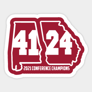 ALABAMA GEORGIA 2021 Sticker